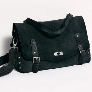 Free People Mojave Messenger in Black